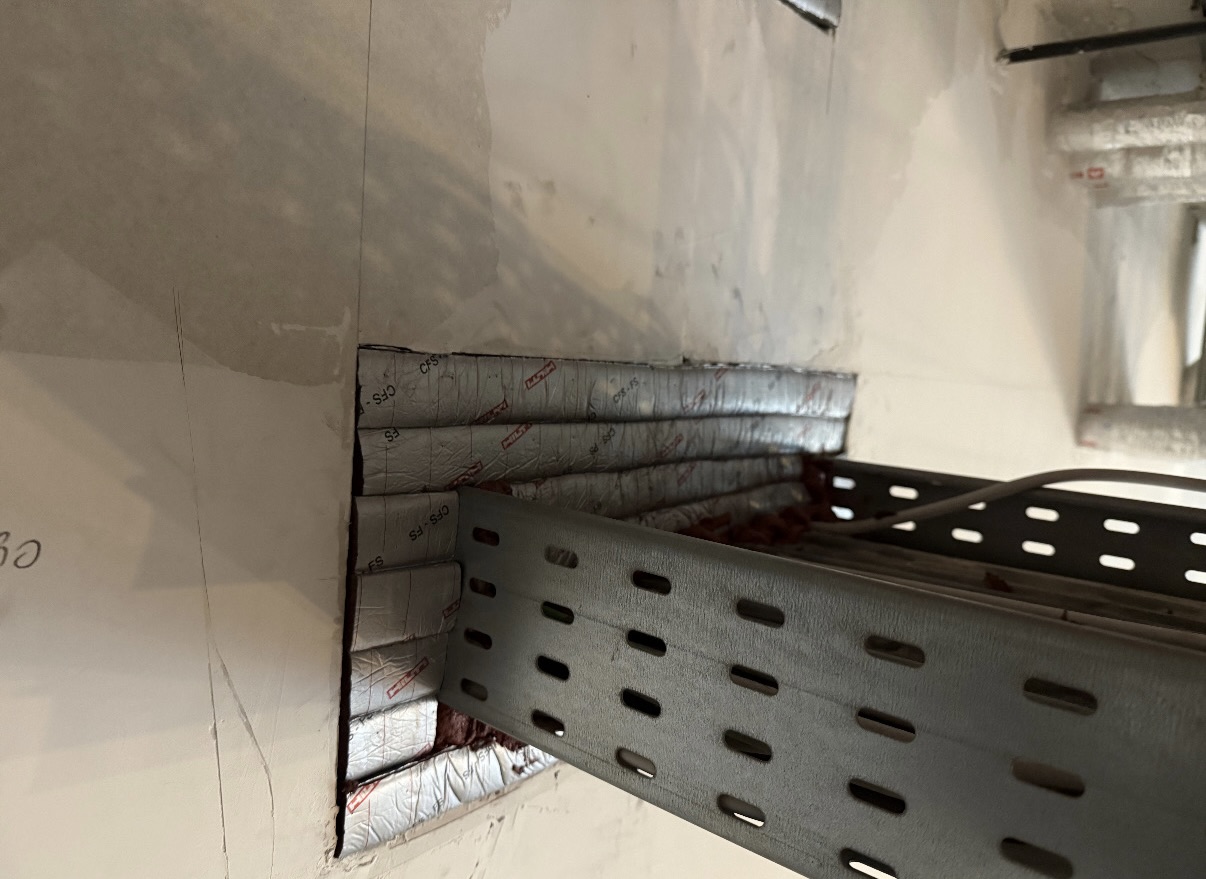 Kabelabschottung mit Brandschutzmodulen